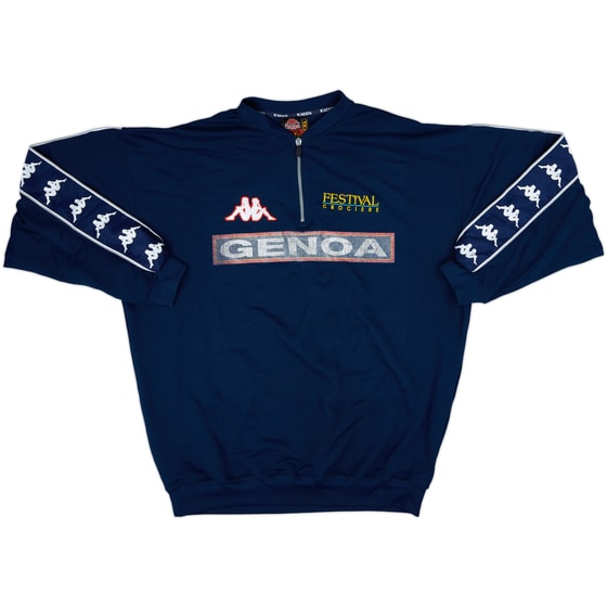 1998-99 Genoa Kappa 1/4 Zip Drill Top - 5/10 - (XL)