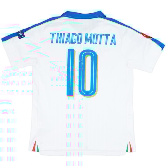 2016-17 Italy Away Shirt Thiago Motta #10 - 6/10 - (M)