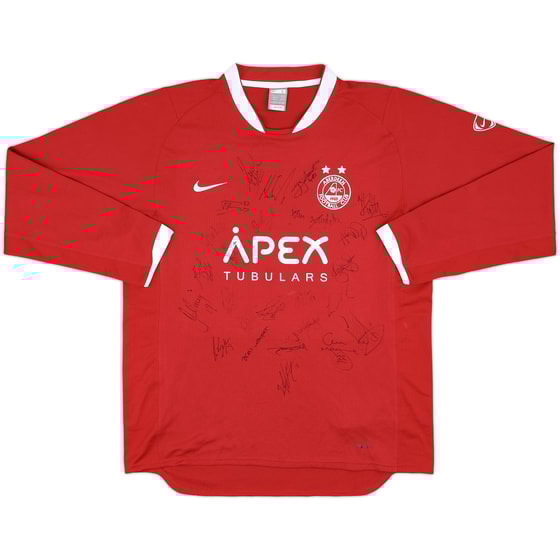 2007-08 Aberdeen Signed Home L/S Shirt - 8/10 - (L)