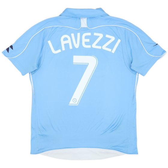 2008-09 Napoli Home Shirt Lavezzi #7 - 7/10 - (L)