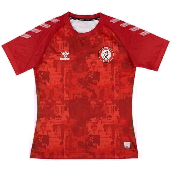 2021-22 Bristol City Hummel Training Shirt - 8/10 - (XL.Boys)