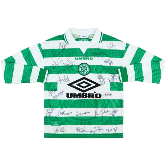 1997-99 Celtic Squad Signed Home L/S Shirt