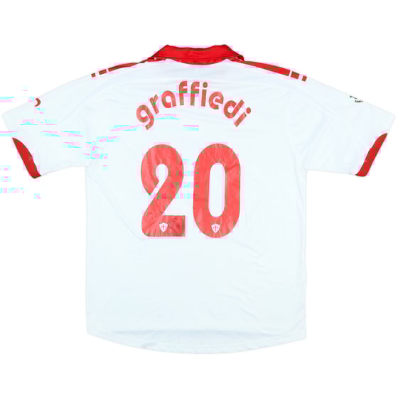 2007-08 Triestina Match Issue Away Shirt Graffiedi #20