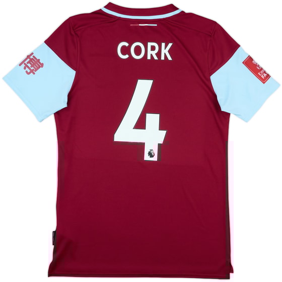 2020-21 Burnley Match Issue FA Cup Home Shirt Cork #4