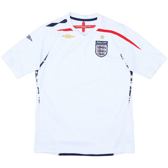 2007-09 England Home Shirt - 9/10 - (XL.Boys)