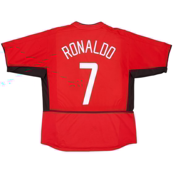 2002-04 Manchester United Home Shirt Ronaldo #7 - 5/10 - (L)