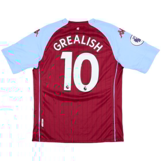 2020-21 Aston Villa Home Shirt Grealish #10 - 7/10 - (L)