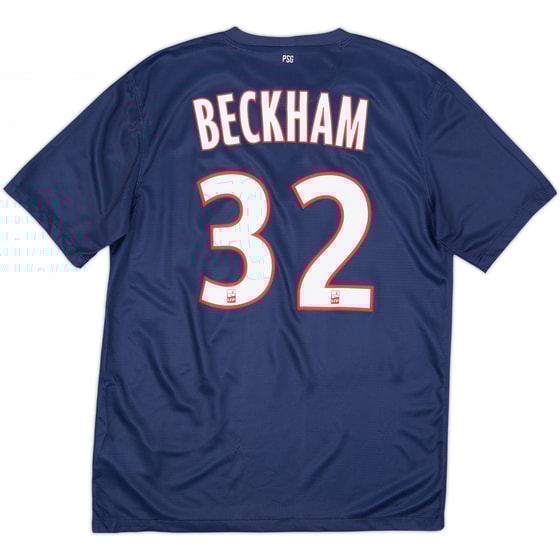 2012-13 Paris Saint-Germain Home Shirt Beckham #32 - 8/10 - (M)