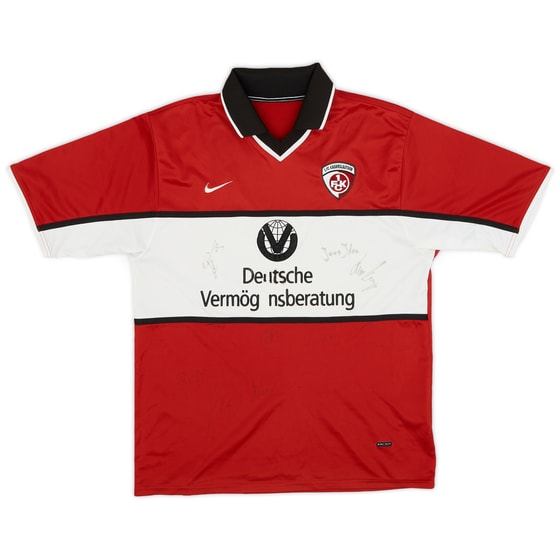 2001-02 Kaiserslatuern Signed Home Shirt - 8/10 - (XL.Boys)