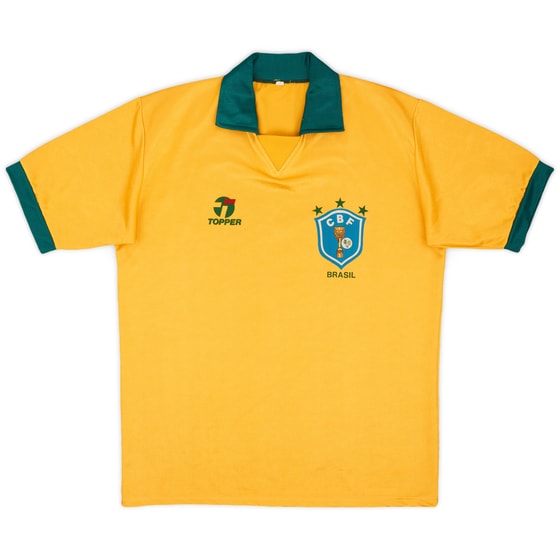 1990 Brazil Home Shirt - 6/10 - (L)