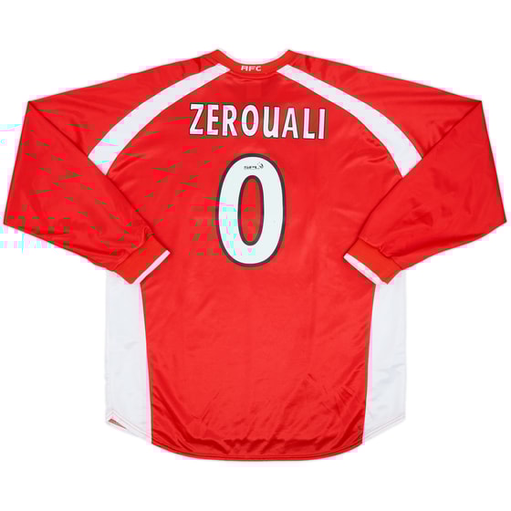 2000-01 Aberdeen Home L/S Shirt Zerouali #0 - 7/10 - (L)