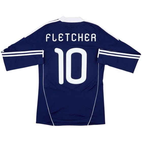 2010-11 Scotland Home L/S Shirt Fletcher #10 - 8/10 - (M)