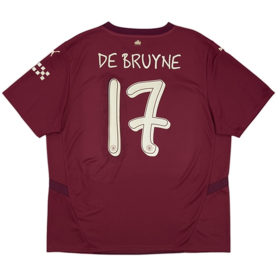 2024-25 Manchester City Third Shirt De Bruyne #17 - 6/10 - (XXL)