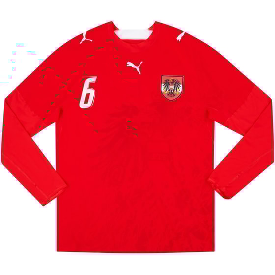 2006-07 Austria Match Issue Home L/S Shirt #6