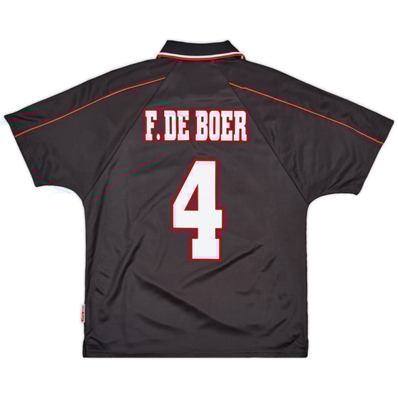 1998-99 Ajax Away Shirt F.De Boer #4 - 8/10 - (L)
