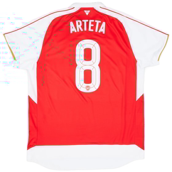 2015-16 Arsenal Home Shirt Arteta #8