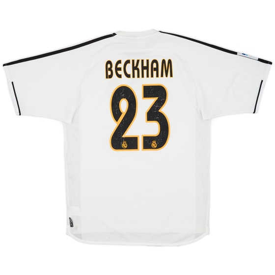 2003-04 Real Madrid Home Shirt Beckham #23 - 4/10 - (S)