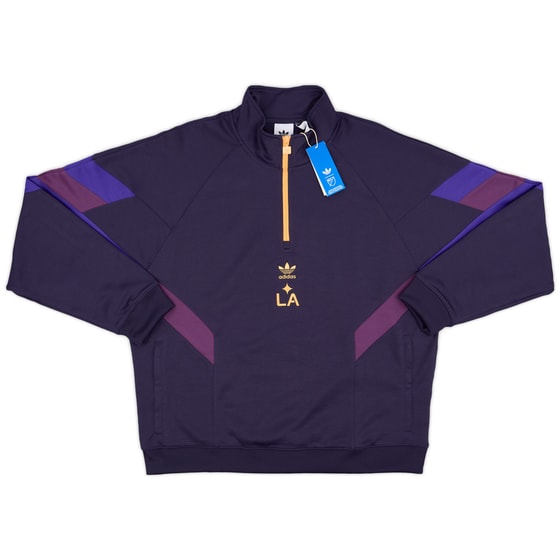 2025 LA Galaxy adidas Originals 1/4 Zip Sweat Top