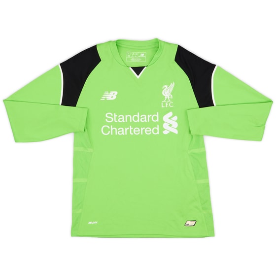 2016-17 Liverpool GK Shirt - 6/10 - (M.Boys)