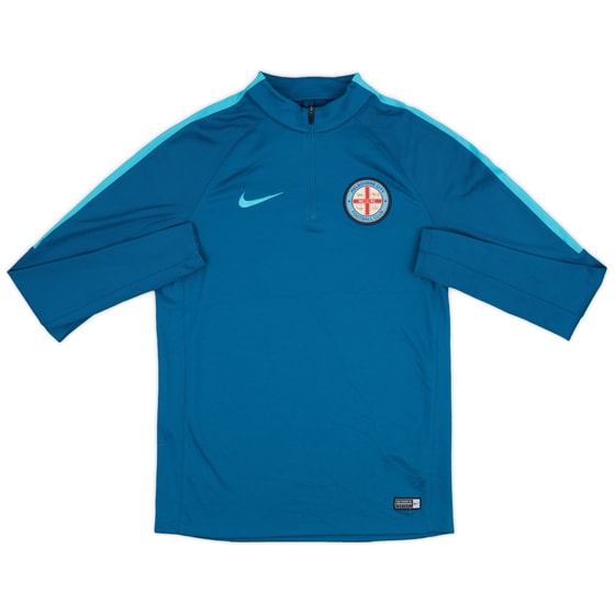 2016-17 Melbourne City Nike 1/4 Zip Drill Top - 9/10 - (M)