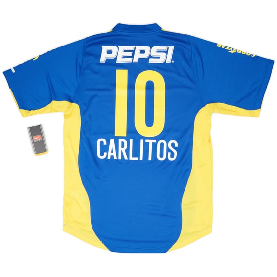 2004-05 Boca Juniors Home Shirt Carlitos #10