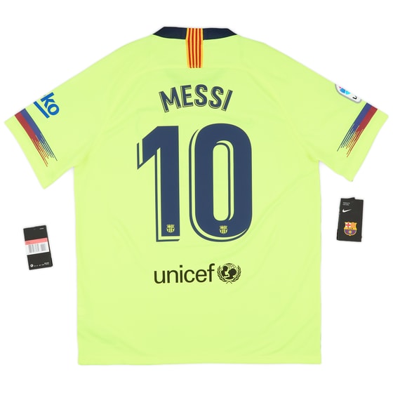 2018-19 Barcelona Away Shirt Messi #10