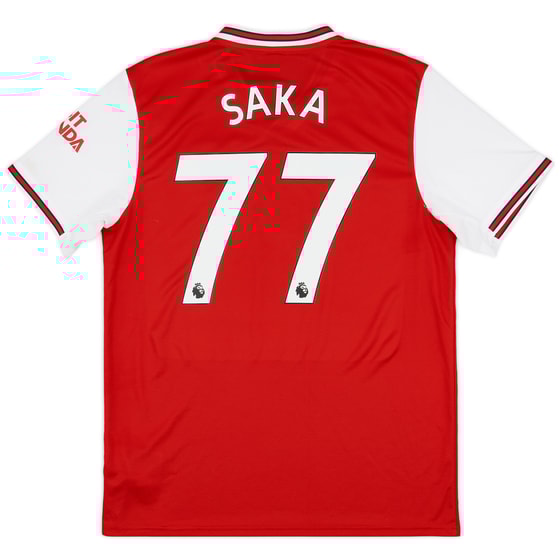 2019-20 Arsenal Home Shirt Saka #77