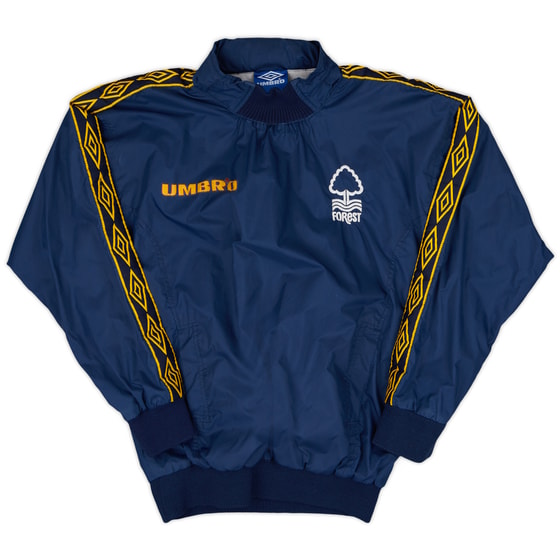 1996-97 Nottingham Forest Umbro Hooded Drill Top - 5/10 - (S)