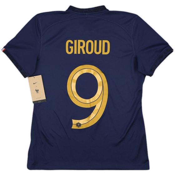2022-23 France Home Shirt Giroud #9 (Women's M)
