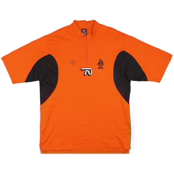 1998-99 Netherlands Nike 1/4 Zip Polo Shirt - 8/10 - (XL)