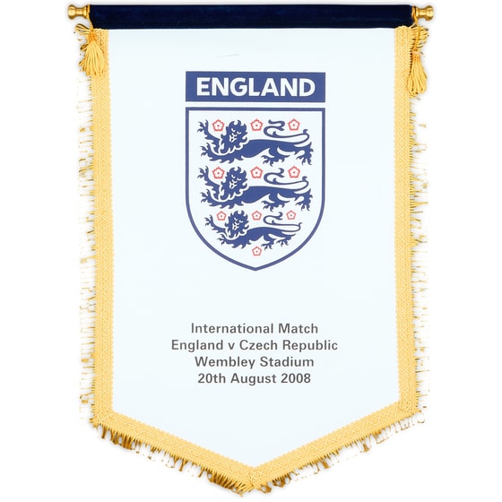 2008 England Match Pennant International Friendly (v Czech Republic)