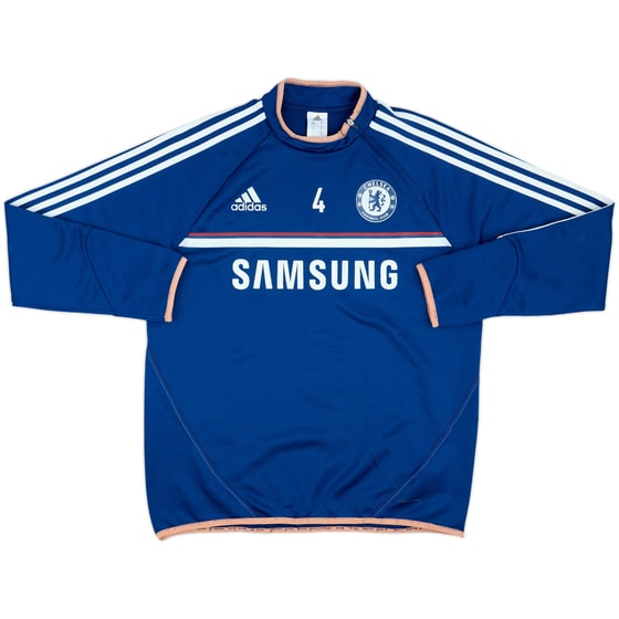 2013-14 Chelsea Player Issue 1/4 Zip Sweat Top #4 (David Luiz)