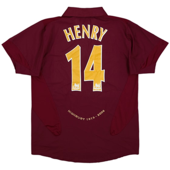 2005-06 Arsenal Home Shirt Henry #14 - 8/10 - (S)