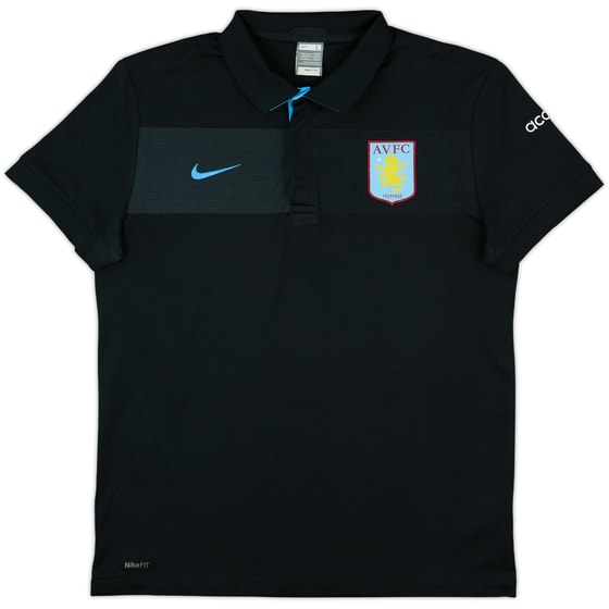 2009-10 Aston Villa Nike Polo Shirt - 8/10 - (L)