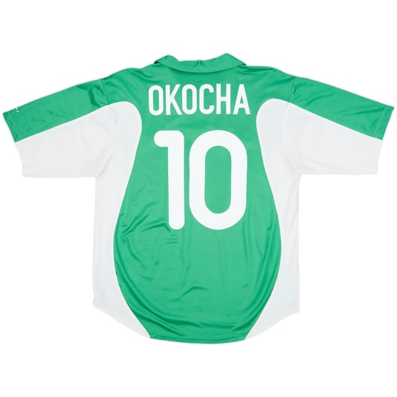 2000-01 Nigeria Home Shirt Okocha #10 - 7/10 - (M)