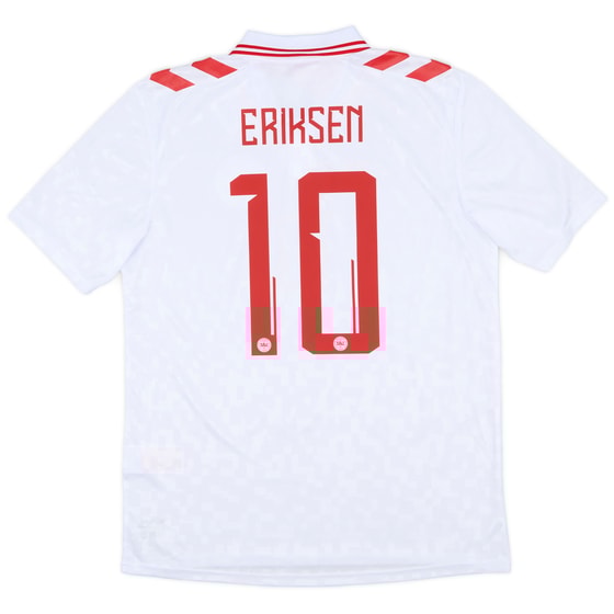 2024 Denmark Away Shirt Eriksen #10 (L)