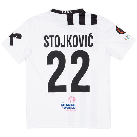 2023-24 LASK Match Issue Europa League Home Shirt Stojković #22