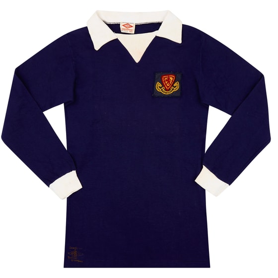 1972 Scottish League XI Match Issue Home L/S Shirt #14