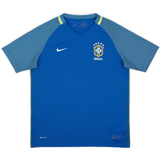 2016-17 Brazil Away Shirt - 7/10 - (XL.Boys)