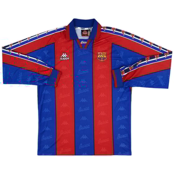 1995-97 Barcelona Home L/S Shirt - 8/10 - (XL)