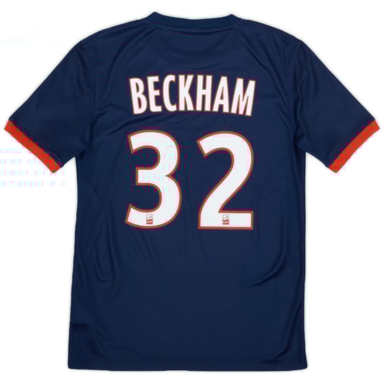 2013-14 Paris Saint-Germain Home Shirt Beckham #32 - 8/10 - (S)