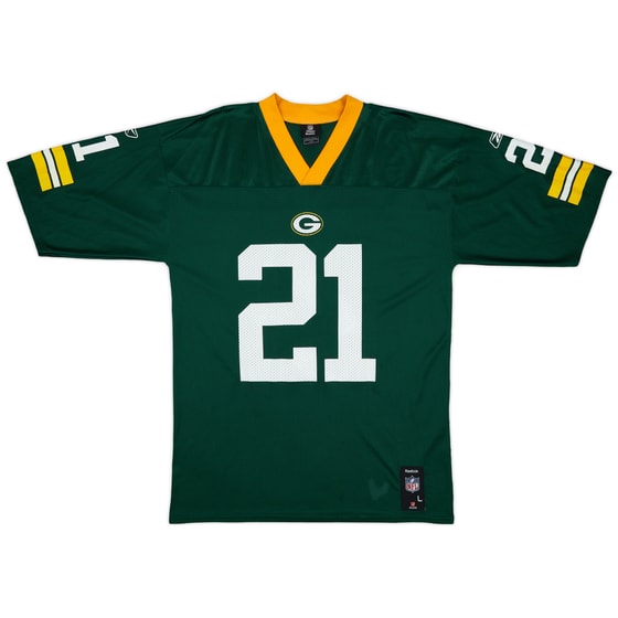 2008-11 Green Bay Packers Woodson #21 Reebok Replica Home Jersey - 8/10 - (L)