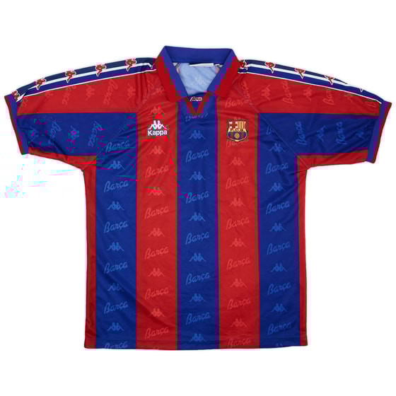 1995-97 Barcelona Home Shirt - 8/10 - (L)
