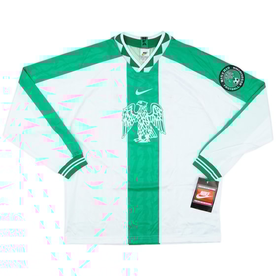 1996-98 Nigeria Player Issue Nike Training L/S Shirt (L)