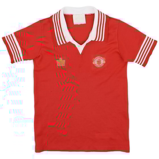 1976-80 Manchester United Home Shirt - 7/10 - (S.Boys)