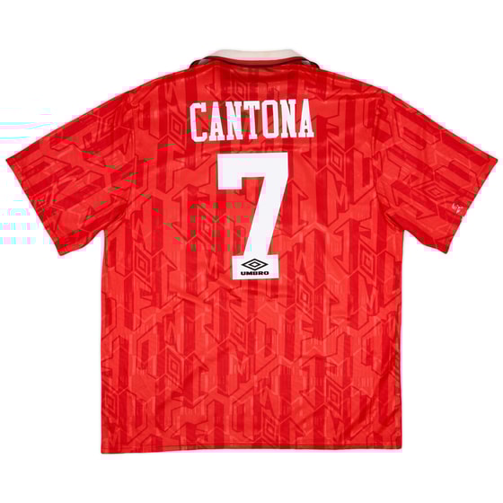 1992-94 Manchester United 'Champions' Home Shirt Cantona #7 - 5/10 - (XXL)