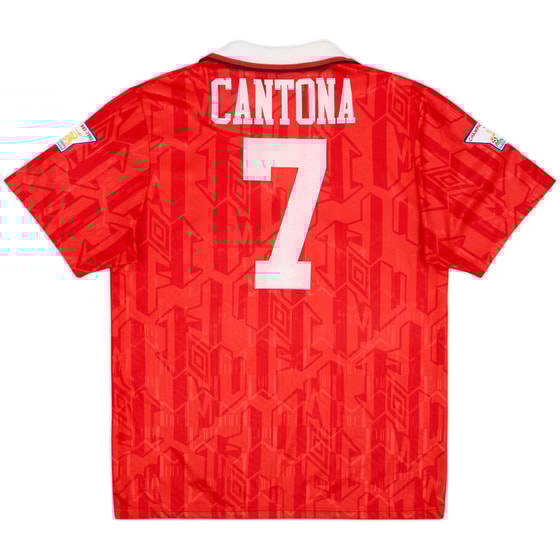 1992-94 Manchester United Home Shirt Cantona #7 - 8/10 - (L)