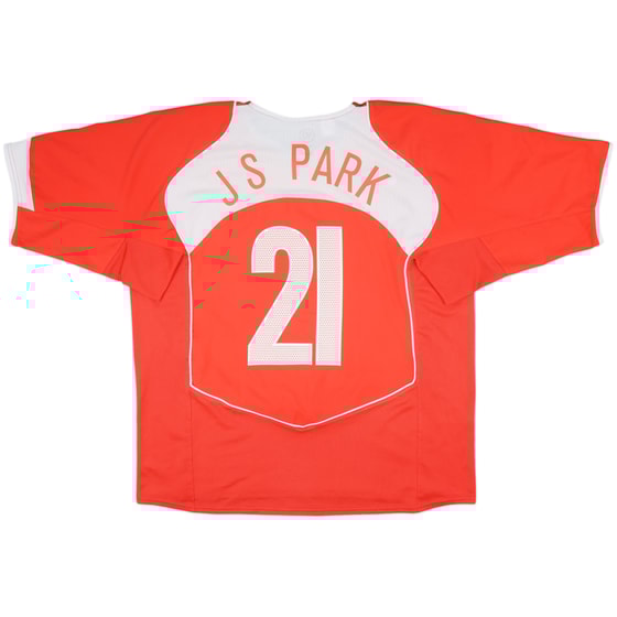 2004-06 South Korea Home Shirt J S Park #21 - 9/10 - (XL)