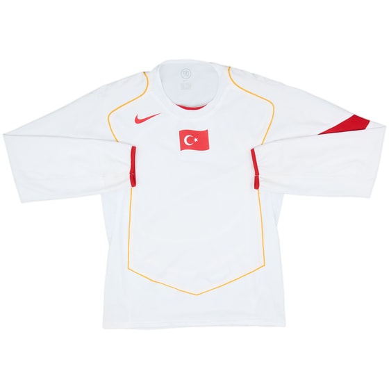 2004-06 Turkey Player Issue Away L/S Shirt - 9/10 - (M)