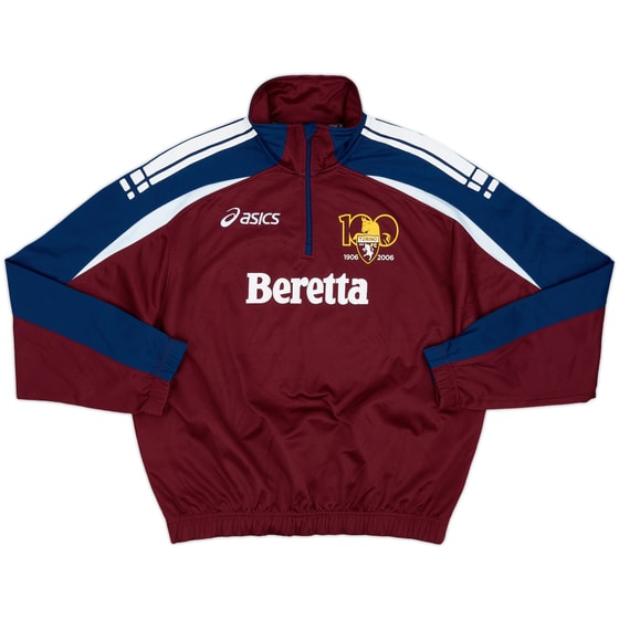 2006-07 Torino Asics 1/4 Zip Drill Top - 9/10 - (S)
